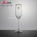 Stemmed flowering straw Goblet Wine Champagne Glasses Set